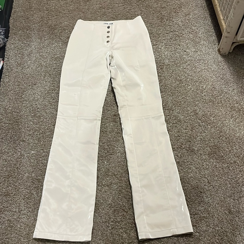 I AM. GIA Pleather Dress Pants Size XS